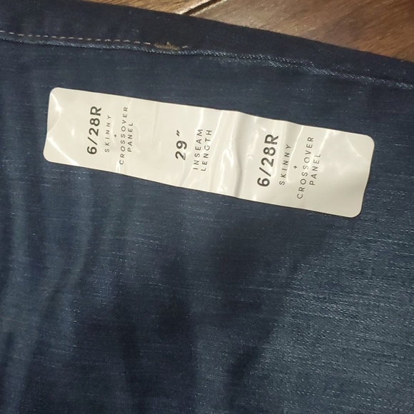 Maternity over the belly skinny Jeans size 6/28 r 29" inseam New by Isabel Mater - Picture 5 of 7